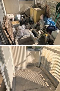 ベランダ不用品回収２